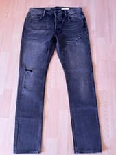 Image of NEW Mens AllSaints REX Slim Fit Blue Stretch Denim Jeans - W32 L32