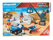 Image of Playmobil City Action 70513 Construction Site Super Set