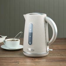 Image of Daewoo Cascade 1.7L 3kW Rapid Boil Electric Kettle Modern Taupe