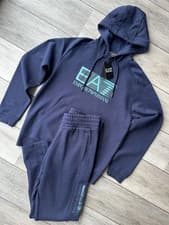 Image of EMPORIO ARMANI EA7 MEN'S NAVY BLUE TRACKSUIT SET 7VPV45 - XXL - NEW & TAGS