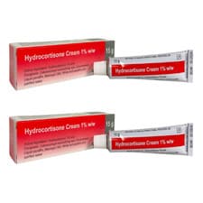 Image of 2x Hydrocortisone Cream 15g - Inflammation, Skin Bites, Irritated Itchy Skin UK