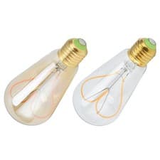 Image of Vintage Light Bulb E27 4W High Light Transmittance Flexible Spiral Filament NEW