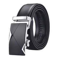 Image of Smart Rachet Soft PU Leather Belt No holes