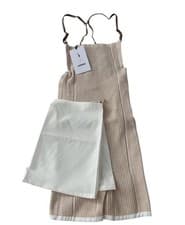 Image of Nike x Jacquemus Le Body Short Romper Beige NWT Size XS W/ White Tennis Skirt