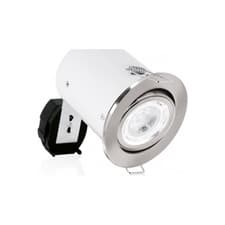 Image of Aurora Lighting 50W Adjustable GU10 Satin Nickel Aluminium Downlight - AU-DLM982