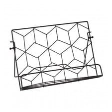 Image of Vertex Contour Black Metal Cooking Book Recipe Kitchen Cookbook Stand Bookrest