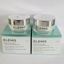 Image of 2X Elemis Pro-Collagen Marine Cream SPF30 Anti-wrinkle Day Cream FREE DELIVERY