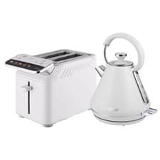 Image of Tower Mirage 1.7L Kettle and 2 Slice Digital Toaster White EEJB334