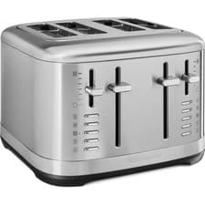 Image of KitchenAid 4 Slice Toaster - Brushed Stainless Steel 5KMT4109BSX