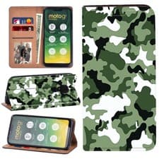 Image of Print Leather Phone Cover Case FIT Motorola E13 G13 G23 G32 G73 G14 G54 G84 Edge