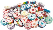 Image of Wedding Birthday Party Favour Wrapped Rock Candy Sweets Vegan bride groom #lgbtq