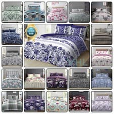 Image of 4 Pcs Complete Duvet Cover Set With Matching Bed Sheet & Pillowcases Double King