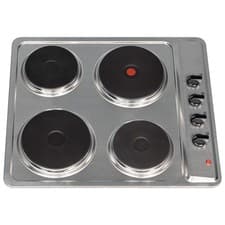 Image of PHP601SS 60cm Stainless Steel Solid Plate 4 Zone Electric Easy Clean Hob