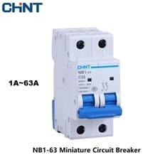 Image of CHNT CHINT NB1-63 2 AC 230V MCB Circuit Breaker DIN Rail Mounting Miniature Air