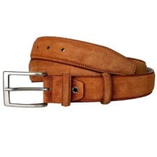 Image of PASQUALE CUTARELLI Men's Suede Dress Belt – Made in Italy – Gift Boxed