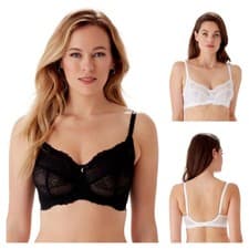 Image of Gossard Superboost Lace Bralette Bra 7738 Pretty Lace Wirefree Lingerie