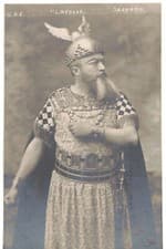 Image of 1900s Opera Salammbo - noble Carthago King pose TOP photo postcard