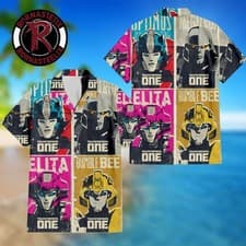 Image of Transformers Iconic Robot Transformers One Hawaiian Shirt