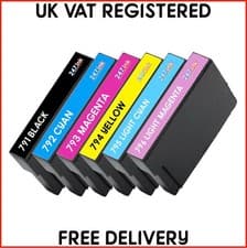 Image of Compatible Ink Cartridges for Epson Stylus Photo T0797 (Owl) (Set of 6) non-oem