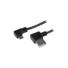 Image of 1m StarTech Micro-USB Cable with Right-Angled Connectors M/M 1m 3ft USB2AUB2RA1M