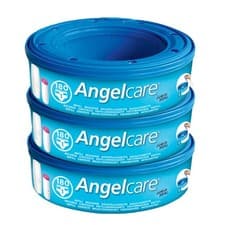 Image of Angelcare Nappy Bin Refill Cassette Compatible Disposal System 3Pack