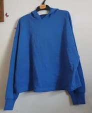 Image of Marks And Spencer Womens Blue Hoodie Sweatshirt UK Size 12 /M