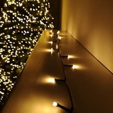 Image of 360 LED 28.7m Premier Christmas Outdoor 8 Function Timer Lights in Vintage Gold