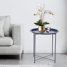 Image of Butlers Tray Table Top Side Table Foldable Living Room Grey White