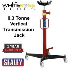 Image of Sealey Transmission Jack 0.3tonne Vertical Lift Lifting Garage Workshop