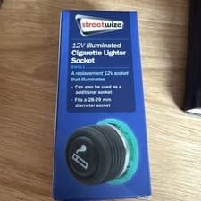 Image of Universal Car Cigarette Lighter 12v Socket Green Illuminated