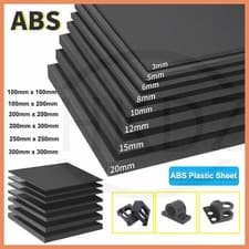 Image of Black ABS Plastic Sheet Plastic Plate Board DIY Project Model Thickess 1mm -40mm