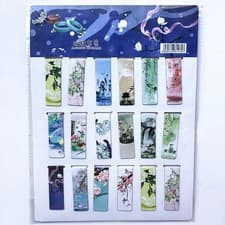 Image of 18pc Cats Animals Flowers Cute Magnetic Bookmarks Book Markers With Magnet