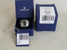 Image of SWAROVSKI Nirvana Ring, Clear Crystal Grey - Size 52 (K) - RRP £155