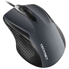 Image of TECKNET USB Wired Mouse, 6400 DPI Mice 4 Adjustable DPI with 6-Button Corded,