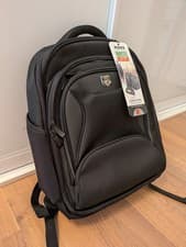 Image of PORT Designs Manhattan Lightweight Padded Laptop Backpack for 10 inch - Noir