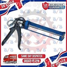 Image of 9" CAULKING GUN HEAVY DUTY SILICONE SEALANT MASTIC ADHESIVE SKELETON APPLICATOR