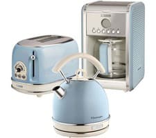 Image of TieDex UK ARIETE Vintage ARPK15 Toaster, Kettle & Coffee Machine Bundle - Blue