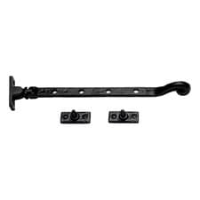 Image of Building Centre Casement Window Stay Black Steel Window Restrictor Stay 250mm