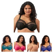 Image of Elomi Zarla Bra Wired Non Padded Full Cup Womens Full Figure Lingerie 302505