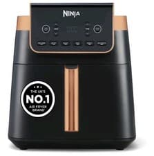Image of Ninja AF180UK Air Fryer MAX PRO 6.2L, Black/Copper, New