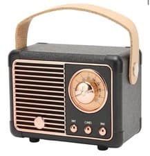 Image of Retro Bluetooth Speaker Portable Wireless Vintage Style HiFi Audio USB AUX TF