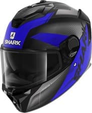 Image of Full Face Fiber Motorcycle Helmet Shark Spartan Gt Elgen Blue Size XS