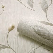 Image of Tiffany Platinum Belgravia Decor Floral Flower Textured Italian Wallpaper GB161