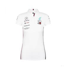 Image of 2019, White, Mercedes Women's Team Polo Shirt