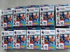 Image of 10 x Collector's Tins 10 x Packs in each Panini Premier League 2024 Stickers