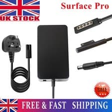 Image of For Microsoft Surface Pro 2 3 4 5 6 7 Go 1 2 3 Laptop Book Power Adapter Charger
