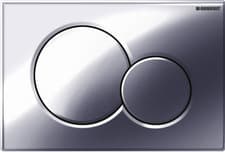 Image of Geberit Alpha01 Dual Flush Plate, Round Gloss Chrome - 115.770.21.5