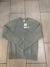 Image of Nike Foundation Club Fleece Crew Sweatshirt Jade Horizon Green-BV2662-371