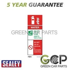 Image of Sealey Worksafe� Water Fire Extinguisher Safety Sign Rigid Plastic Pack of 10