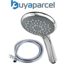 Image of Triton 8000 Series Universal Large 5 Spray Shower Chrome Anti Scale + 1.25m Hose